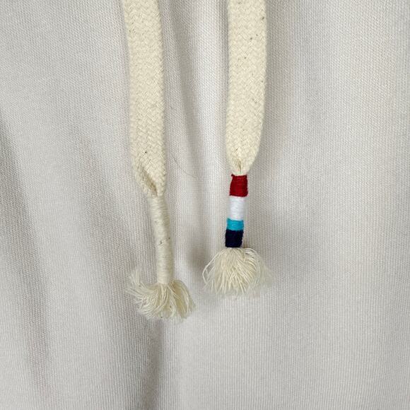 Sol Angeles Mesh Scallop Drawcord Mini Skirt MSRP $104‎ Size XL Ecru Soft Fleece - Picture 8 of 9